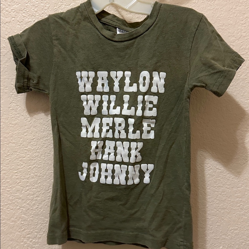 3/15$ Urban Smalls Olive Green T-Shirt Country